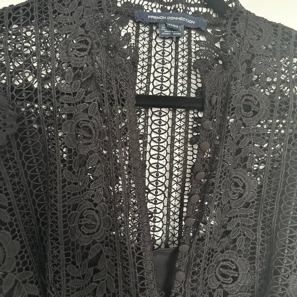 Black Lace French Connection Dress NWOT - Picture 4 of 6